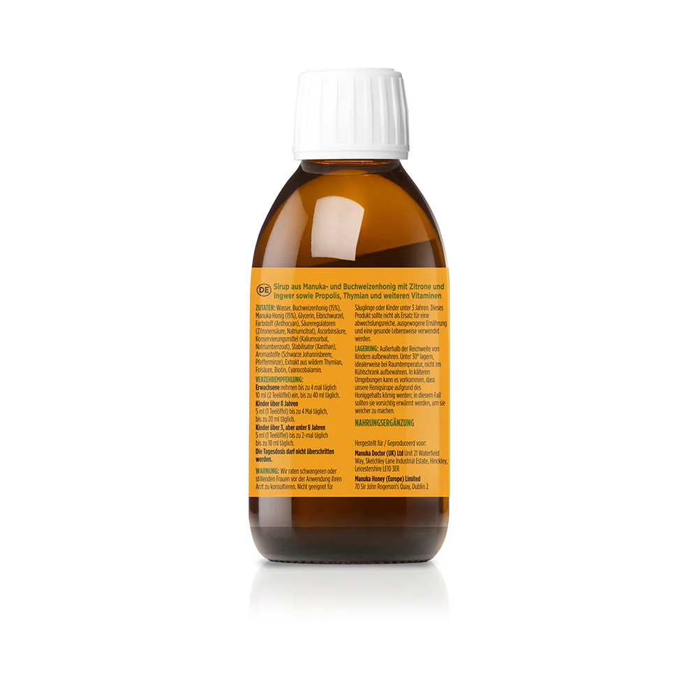 Immun Abwehr Sirup - Zitrone & Ingwer - MHD Oktober 2026 - Image 2
